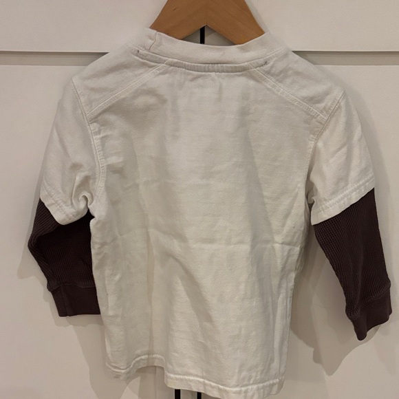 Gymboree White and Brown Buckaroo Toddler Shirt - Picture 3 of 4